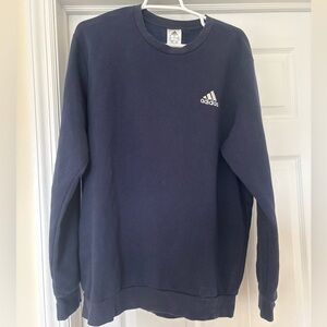 Adidas Men's Dark Blue Crewneck Sweater